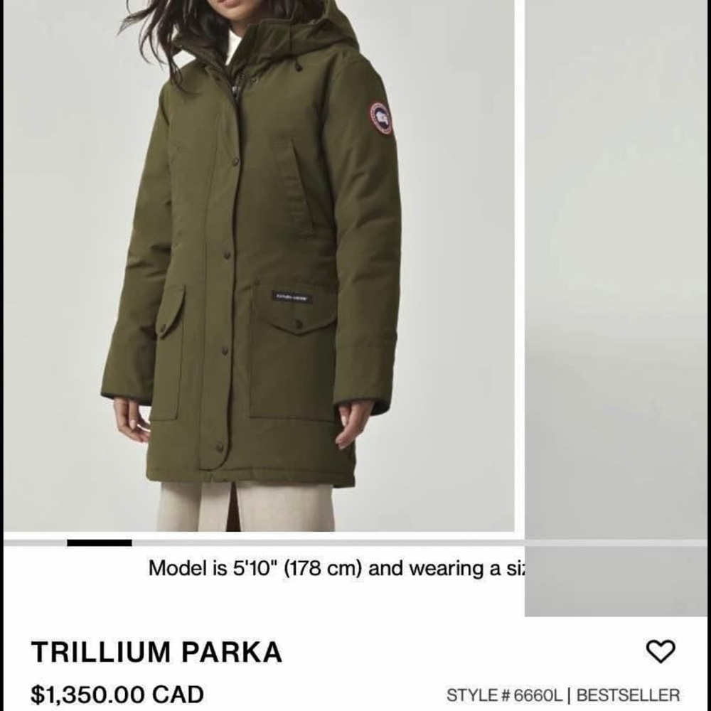 Canada Goose Trillium Parka Size US Small